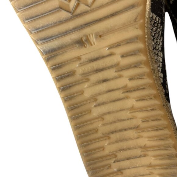Stuart Weitzman Catalan Snake Python Print Espadrilles Flats Comfort Shoes 10 - Picture 13 of 14